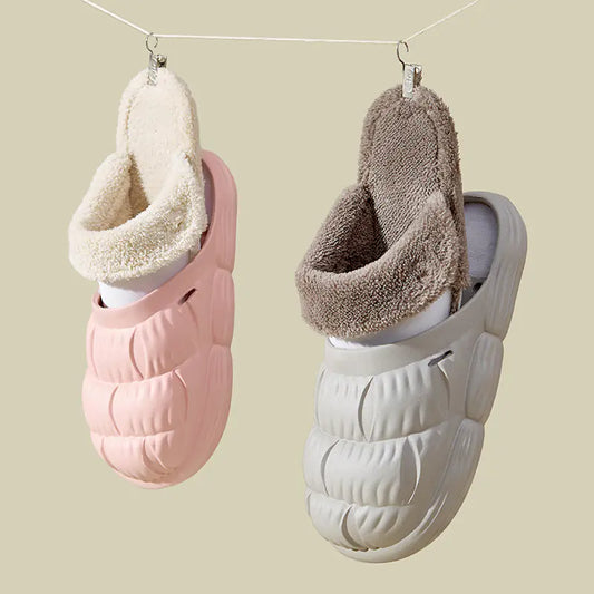 Waterproof Non-Slip Fluffy Slippers for Men & Women